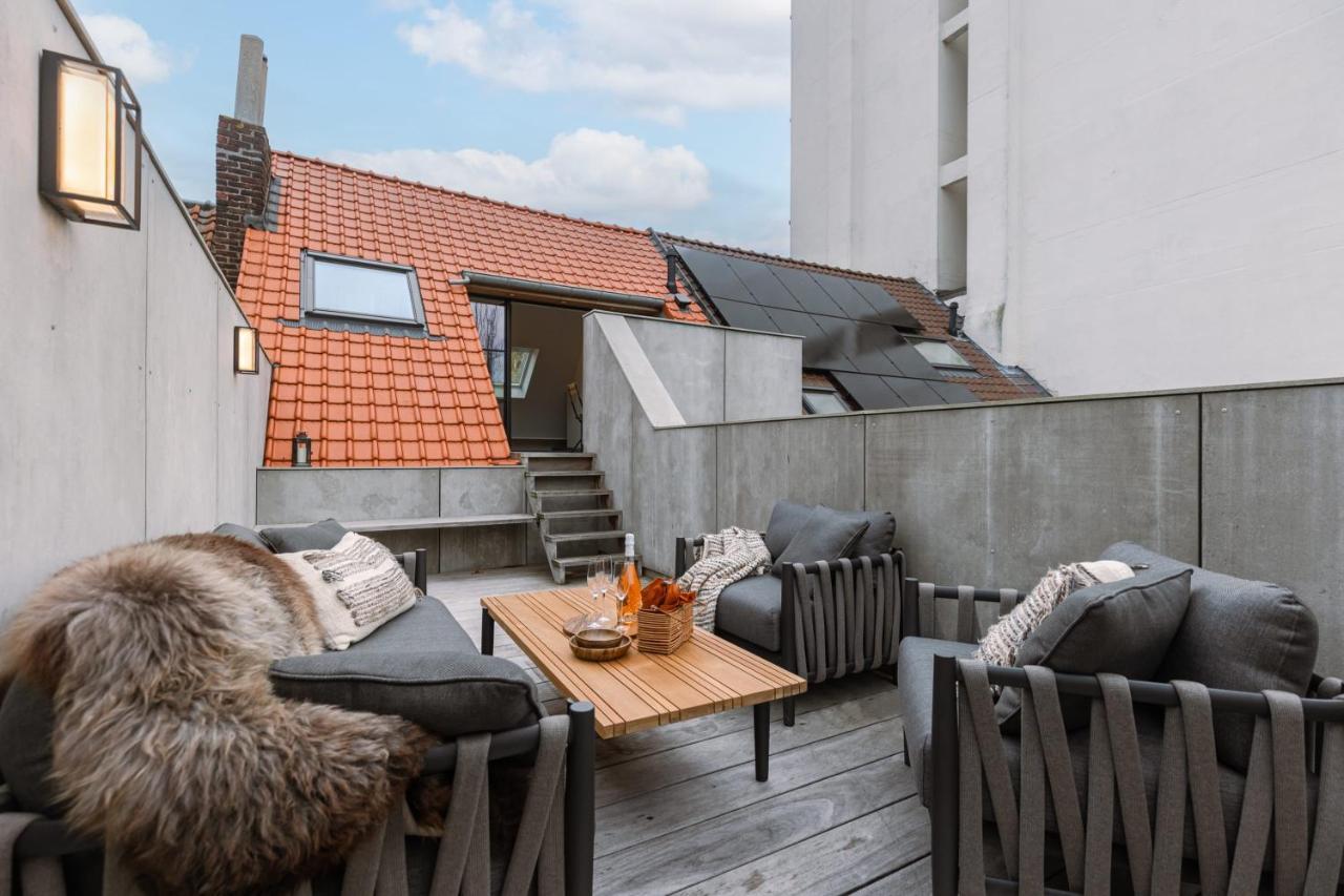 Beautiful Luxurious Mansion With Several Terraces Kortrijk Exterior photo